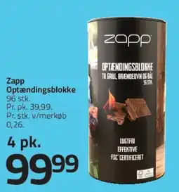 Fleggaard Zapp optændingsblokke tilbud