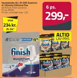 Fleggaard Finish opvasketabs (All-in-One / Quantum) tilbud