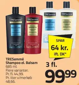 Fleggaard TRESemmé Shampoo / Balsam (3 fl.) tilbud