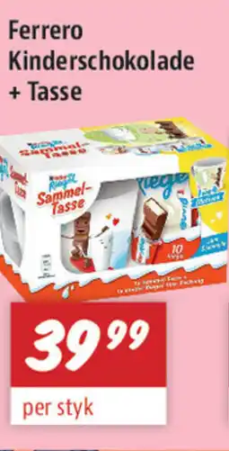 zur Krone Ferrero Kinderschokolade + Tasse tilbud