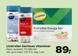 Coop.dk Livol eller Gerimax vitaminer tilbud