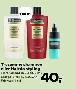 Coop.dk Tresemme shampoo eller Hairdo styling tilbud