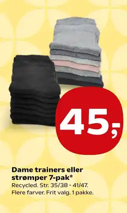Coop.dk Dame trainers eller strømper 7-pak tilbud