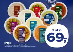 Coop.dk Irma hummus, spreads eller oliven tilbud