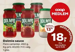 Coop.dk Dolmio sauce tilbud