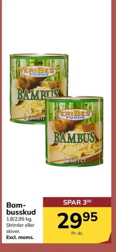 Dagrofa Food Service Bam- busskud tilbud