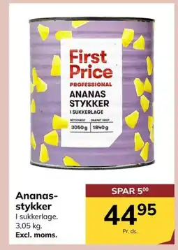 Dagrofa Food Service First Price Ananas- stykker tilbud