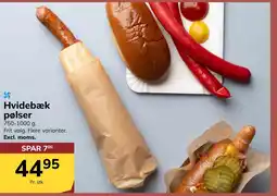 Dagrofa Food Service Hvidebæk pølser tilbud