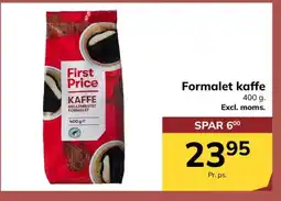 Dagrofa Food Service First Price Formalet kaffe tilbud