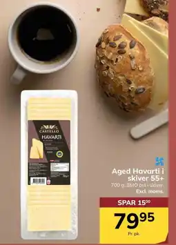 Dagrofa Food Service Aged Havarti i skiver 55+ tilbud
