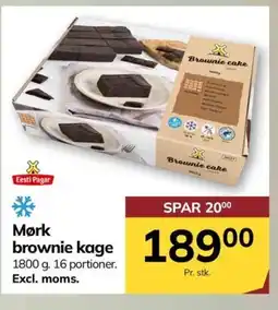 Dagrofa Food Service Mørk brownie kage tilbud