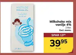 Dagrofa Food Service MATILDE Milkshake mix vanilje 4% tilbud