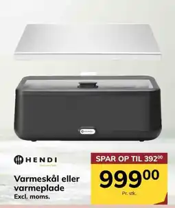 Dagrofa Food Service HENDI Varmeskål eller varmeplade tilbud