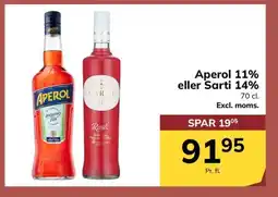 Dagrofa Food Service Aperol 11% eller Sarti 14% tilbud