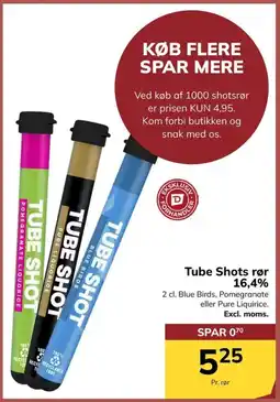 Dagrofa Food Service Tube Shots rør 16,4% tilbud