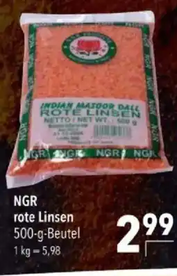 Citti NGR rote Linsen tilbud