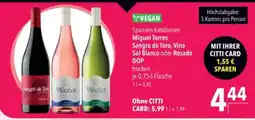 Citti Miguel Torres Sangre de Toro, Vina Sol Blanco oder Rosado DOP tilbud