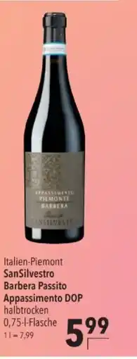 Citti SanSilvestro Barbera Passito Appassimento DOP tilbud