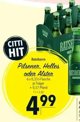 Citti Pilsener, Helles oder Alster tilbud