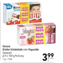 Citti Ferrero Kinder Schokolade oder Yogurette tilbud