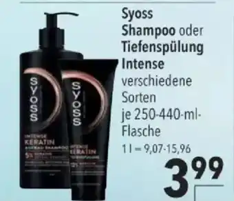 Citti Syoss Shampoo oder Tiefenspülung Intense tilbud