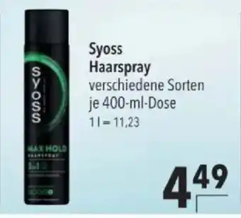 Citti Syoss Haarspray tilbud