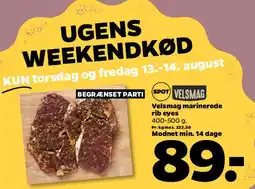 Netto Velsmag marinerede rib eyes tilbud