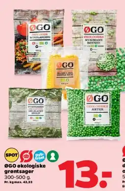 Netto ØGO økologiske grøntsager tilbud