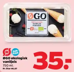 Netto ØGO økologisk vaniljeis tilbud