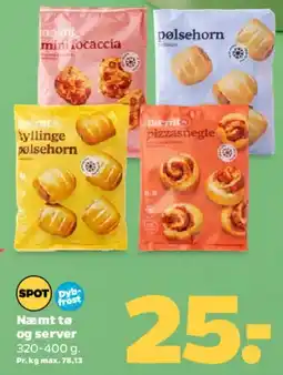 Netto Frosne mini-bageri / pølsehorn tilbud