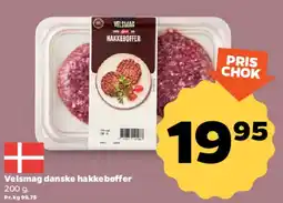 Netto Velsmag danske hakkebøffer tilbud