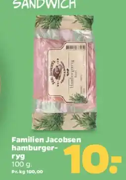 Netto Familien Jacobsen hamburger-ryg tilbud