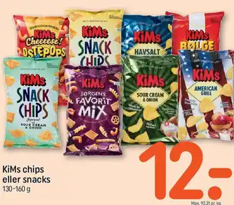 REMA 1000 KiMs chips eller snacks tilbud