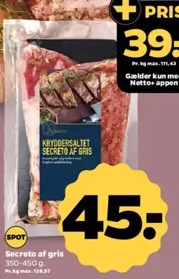 Netto Secreto af gris tilbud