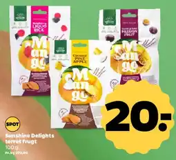 Netto Sunshine Delights tørret frugt tilbud