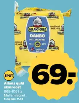 Netto Allans guld skæreost tilbud