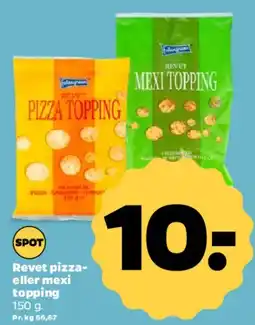 Netto Revet pizza- eller mexi topping tilbud