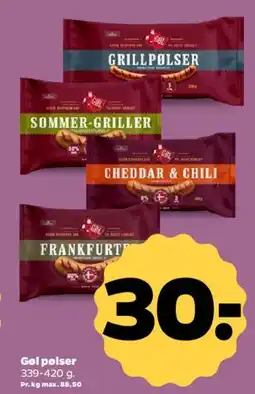 Netto Grillpølser tilbud