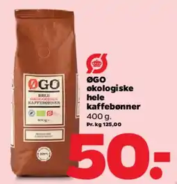 Netto ØGO økologiske hele kaffebønner tilbud