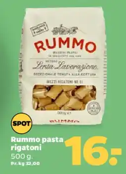 Netto Rummo pasta rigatoni tilbud
