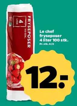 Netto Le Chef fryseposer tilbud