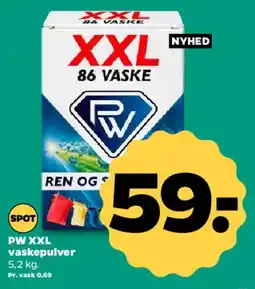 Netto XXL vaskepulver (86 vaske) tilbud
