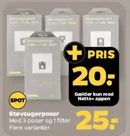 Netto Støvsugerposer tilbud