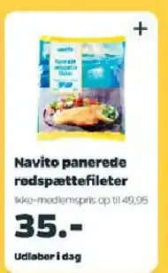 Netto Navito panerede rødspættefileter tilbud