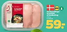Netto Dansk kyllingebrystfilet af landkylling tilbud