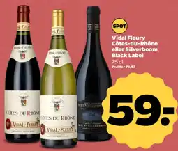 Netto Vidal Fleury Côtes-du-Rhône eller Silverboom Black Label tilbud