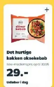 Netto Det hurtige køkken oksekebab tilbud