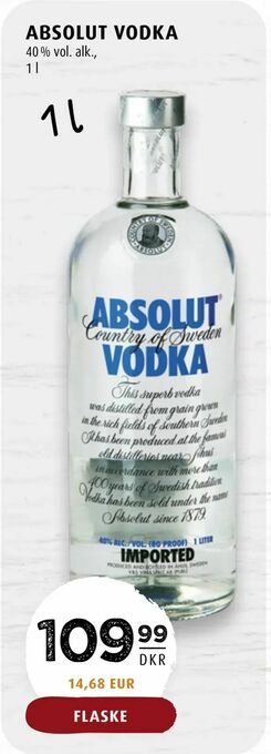 Scandinavian Park Absolut vodka tilbud