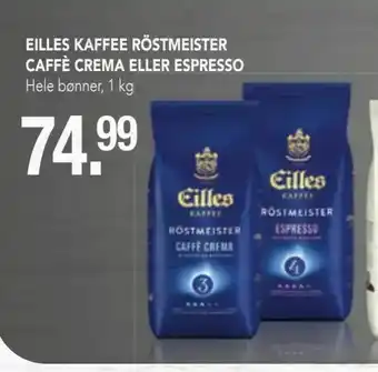 Scandinavian Park Eilles kaffee röstmeister caffè crema eller espresso tilbud