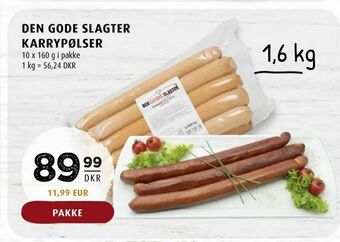 Scandinavian Park Den gode slagter karrypølser tilbud
